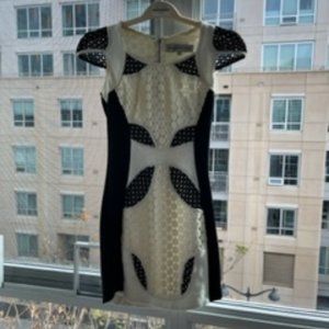 Bless'ed are the Meek white Black mini dress sz 0 Revolve ShopBop